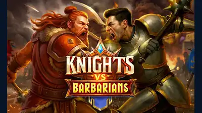 Knights vs Barbarians slot artwork