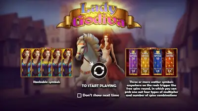 Lady Godiva slot artwork