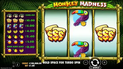 Monkey Madness slot artwork