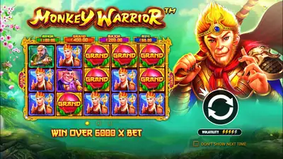 Monkey Warrior slot artwork