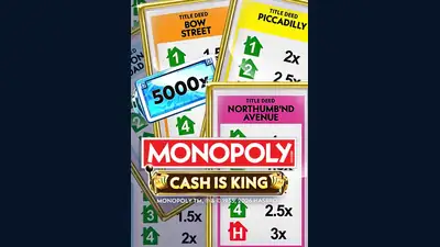 MONOPOLY Cash Is King slot artwork
