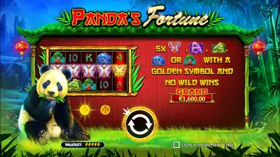 Panda’s Fortune slot artwork