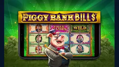 Piggy Bank Bills slot artwork