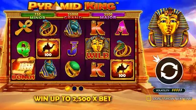 Pyramid King slot artwork