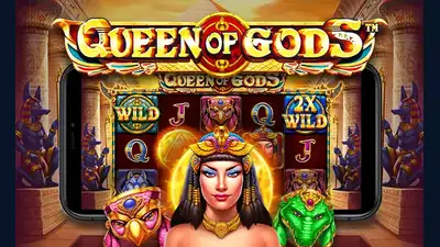 Queen of Gods slot artwork