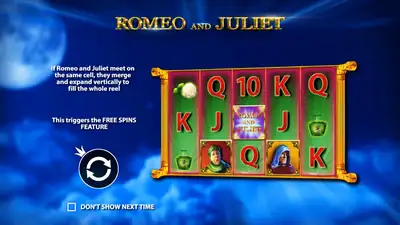 Romeo and Juliet slot artwork