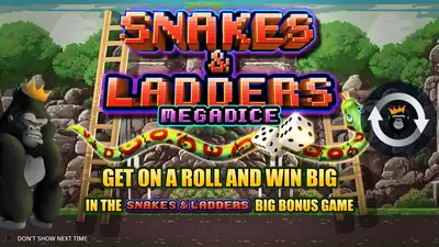 Snakes and Ladders Megadice slot artwork
