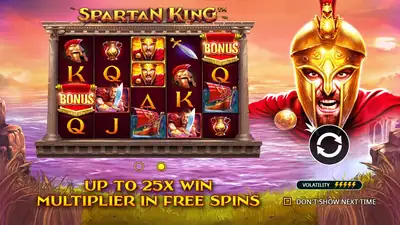 Spartan King slot artwork