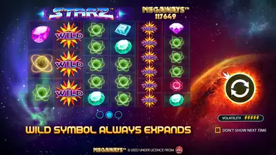 Starz Megaways™ slot artwork