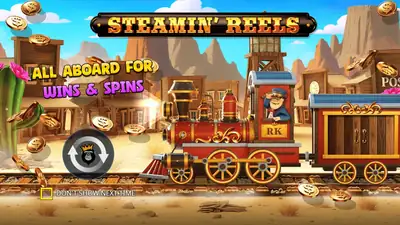 Steamin’ Reels slot artwork