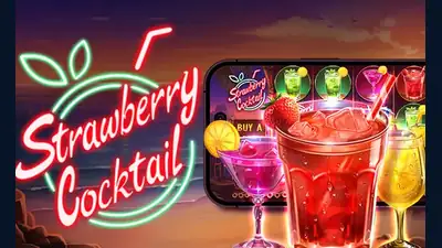 Strawberry Cocktail slot artwork