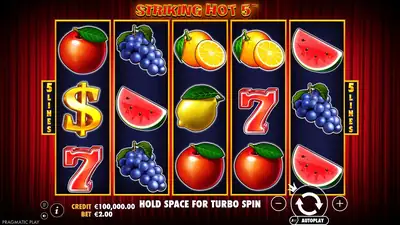 Striking Hot 5 slot artwork