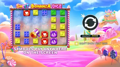 Sweet Bonanza Dice slot artwork
