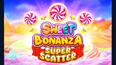 Sweet Bonanza Super Scatter slot artwork