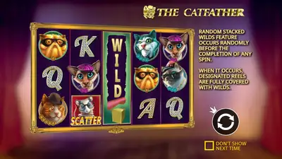 The Catfather slot artwork