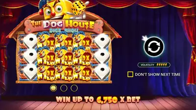 The Dog House Dice Show slot artwork
