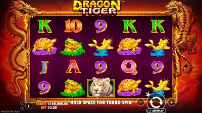 The Dragon Tiger slot artwork
