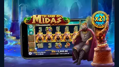 The Hand of Midas slot artwork