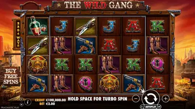 The Wild Gang slot artwork