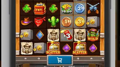Train Heist Johnny Cash slot artwork