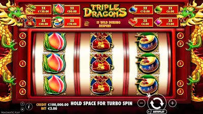 Triple Dragons slot artwork