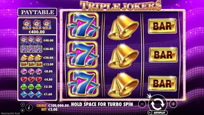 Triple Jokers slot artwork