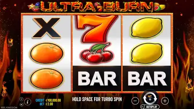 Ultra Burn slot artwork