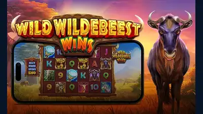 Wild Wildebeest Wins slot artwork